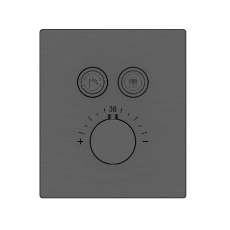 Душевой комплект Inspire VSFW-3I21T2GM встраиваемый, термостатический, 2 режима, вороненая сталь, артикул VSFW-3I21T2GM