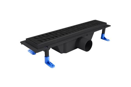 Душевой уголок Ambassador Queen Black 11011205L-ST2, прямоугольный, линейный трап, 120х80, артикул 11011205L-ST2