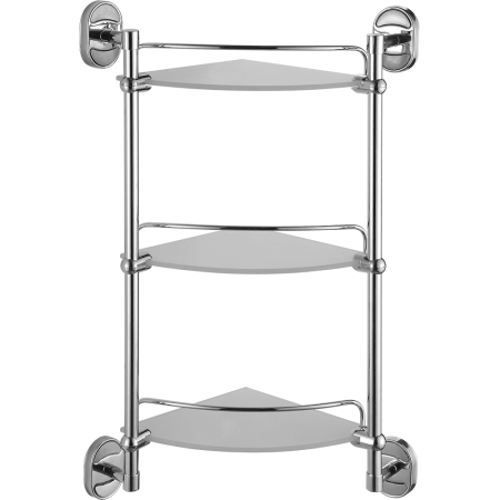 Полка стеклянная угловая FASHUN A1907-3, хром, артикул A1907-3