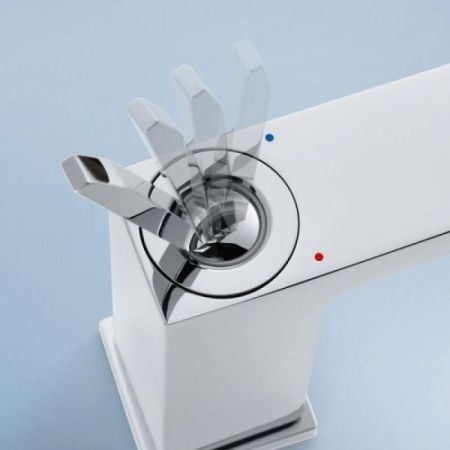 Смеситель для раковины GROHE Eurocube Joy со средним изливом, хром (23658000), артикул 23658000