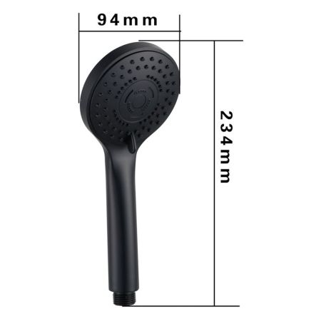 Лейка для душа FASHUN A023-7, чёрный