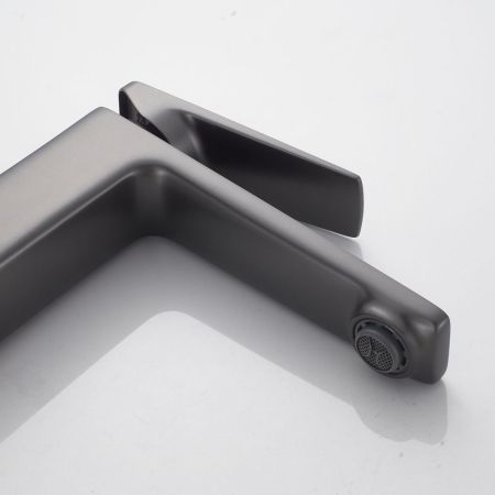 Смеситель для раковины Shevanik S8901T-1, оружейная сталь