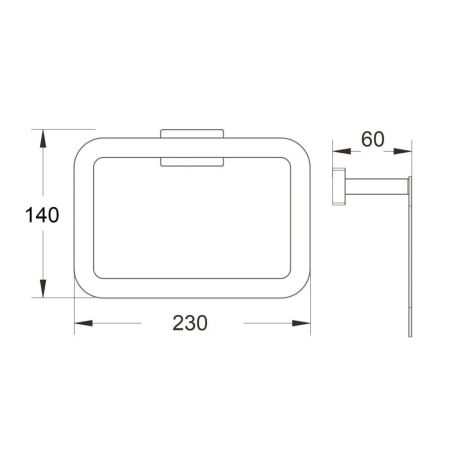 Кольцо для полотенец BELZ B90204, хром