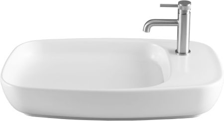 Раковина накладная Allen Brau Liberty 4.32012.21 белый матовый, артикул 4.32012.21