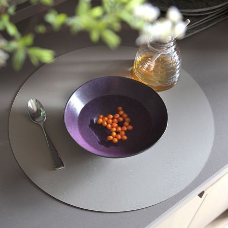 ADJ Круглый плейсмат, D40 см., цвет: белый/панна котта, артикул 0003.10/16