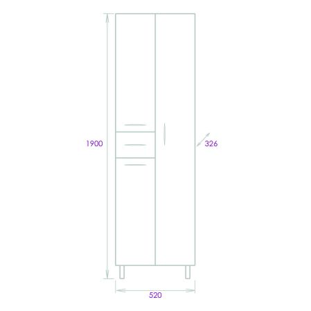 Кран смывной КРС-20-04 с мет. трубой КНОПКА (Тула)