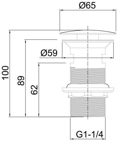 Донный клапан Allen Brau Priority 5.31024-MG графит браш, артикул 5.31024-MG