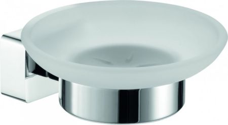 Sanibano Argos, настенная стеклянная мыльница, цвет хром, артикул H2016/15CR