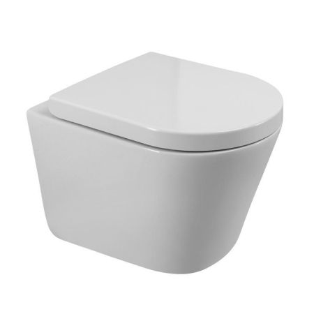 Унитаз подвесной безободковый со смывом TORNADO BelBagno FLAY-TOR, артикул BB053CH-TOR-FC