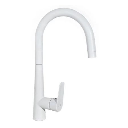 Смеситель для кухни Славен СЛ-ОД-Г2Б, белый