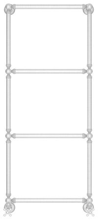 Полотенцесушитель водяной "Ренессанс 1304" 1260х500 (САТИН)