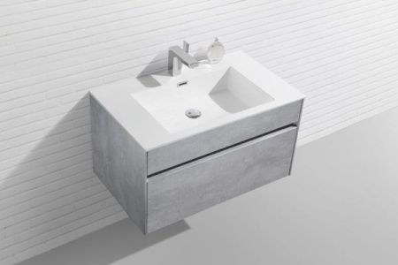 Тумба под раковину Vincea Chiara VMC-1C800CT подвесная Cement, артикул VMC-1C800CT