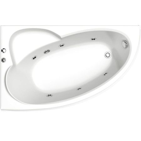 Акриловая ванна Bas Сагра 160x100 L без гидромассажа, артикул В 00031