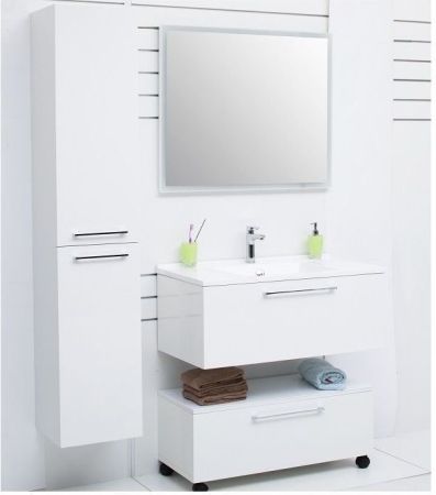 Шкаф-пенал De Aqua Тока 1БК 35 L белый