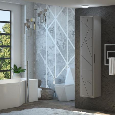 Пенал Луиджи серый матовый Opadiris Серый