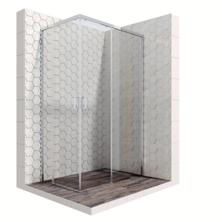 Душевой уголок Ambassador Queen 11011106R-ST5, прямоугольный, угловой трап, 120х80, артикул 11011106R-ST5