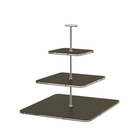 ADJ Сервировочная стойка, 30x30xH35 см.,ручка "Т", цвет: олива, фурнитура хром, артикул 0092T.55.CR