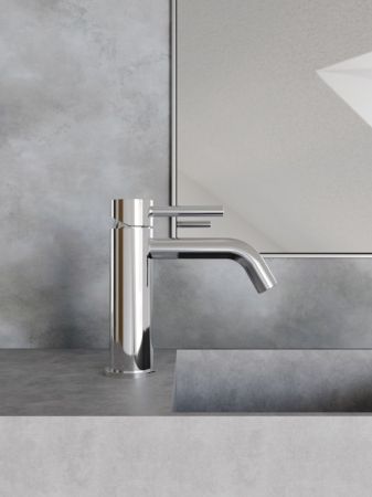 Cмеситель для раковины Knotlor SS-20, сатин, артикул SS-20