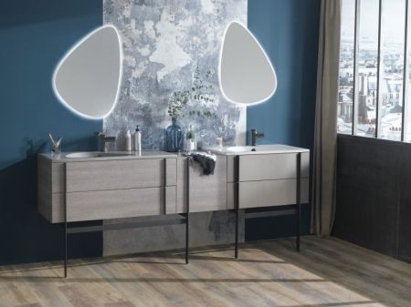 Тумба под раковину JACOB DELAFON NOUVELLE VAGUE 80 EB3030-E16 (подвесная, орех), шт