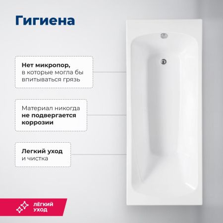 Акриловая ванна Aquanet Roma 170x70 (с каркасом), артикул 00205375