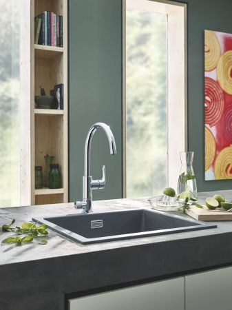 Смеситель для кухни GROHE Blue Pure Eurosmart, с функцией фильтрации, хром, (31722000)
