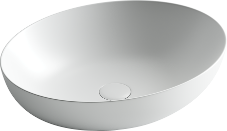 Умывальник чаша накладная овальная (цвет Белый Матовый) Element 520*395*130мм CN6017MW, артикул CN6017MW