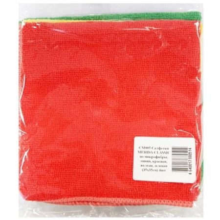 Салфетки из микрофибры Merida Classic СМ005 Синяя Красная Желтая Зеленая, артикул СМ005