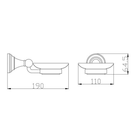 Мыльница Rav Slezak MORAVA MKA0300B, белый, артикул MKA0300B