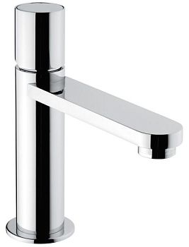 Emmevi Ade, однорычажный смеситель для раковины (излив 13 см), с донным клапаном click-clack, цвет хром