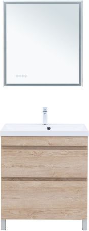 Тумба под раковину Aquanet Нота New 75 дуб светлый, артикул 00344143
