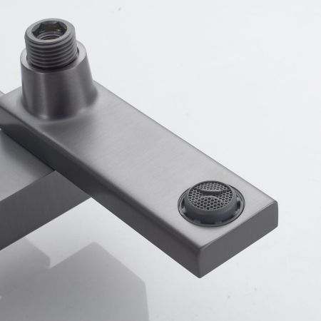 Душевая система Shevanik S4636T, оружейная сталь, артикул S4636T