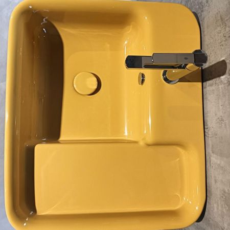 SIMAS HOP  Раковина чаша подвесная 60x50xh18 см, без отв. для смесителя,  цвет NARCISO