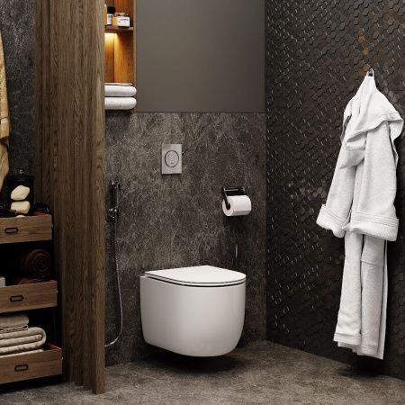 Унитаз OGLIO Aria подвесной безободковый Cerutti SPA CT8909 Унитаз OGLIO Aria подвесной безободковый Cerutti SPA CT8909