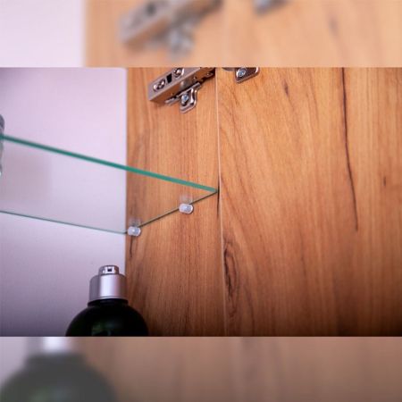 Комплект мебели для ванной Бриклаер Форест 40, дуб золотой/антрацит, артикул Форест 40