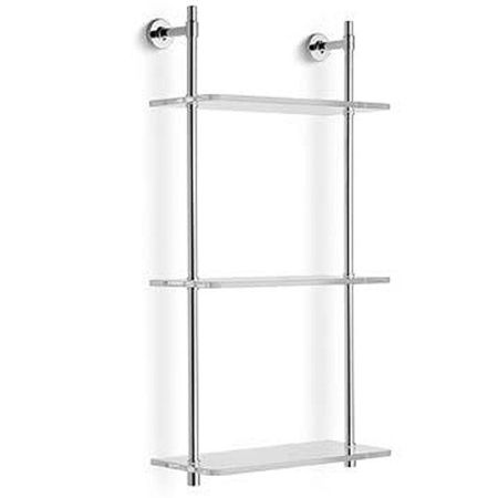 Bertocci Cinquecento Стеллаж с 3 стеклянными полками 30х62 см, цвет: хром, артикул 110 0540 0000