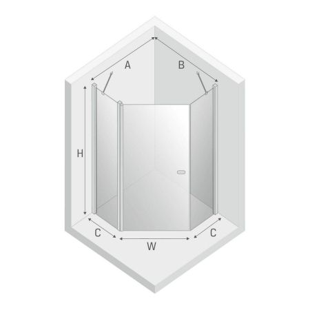 Душевое ограждение NEW TRENDY NEW SOLEO BLACK 80x80x195 K-0612 (черный), артикул K-0612