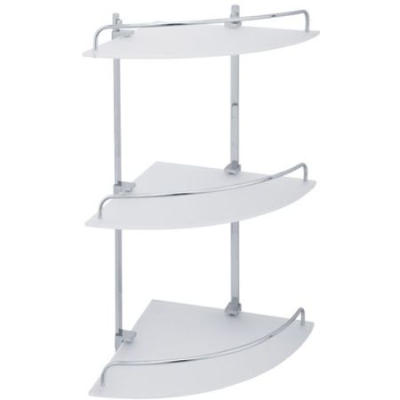 Стеклянная полка Veragio Gifortes VR.GFT-9033.CR угловая Хром, артикул VR.GFT-9033.CR