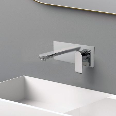 Смеситель для раковины Esse VBFW-1E1CH встраиваемый однорычажный, хром, артикул VBFW-1E1CH