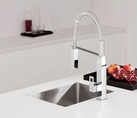 Смеситель для кухни GROHE Eurocube профессиональный, хром (31395000)