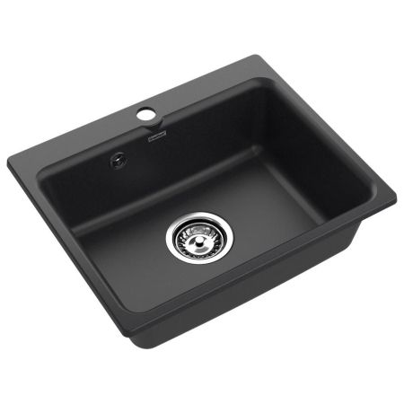 Кухонная мойка GranFest SMART 520, черный, артикул 520 черный