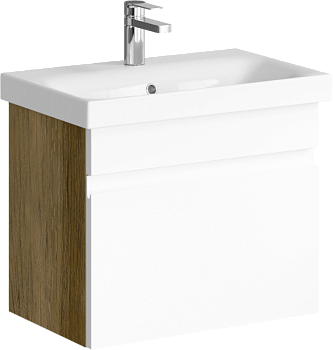 Smart Тумба под умывальник подвесная , цвет дуб балтийский SRT0106DB, ТМ «AQWELLA»