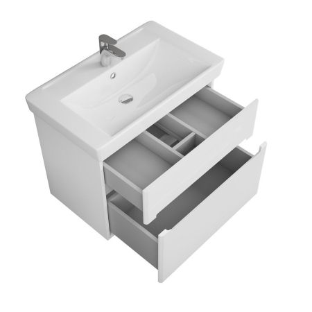 Тумба Nyborg 80, 2 ящика, белая, артикул OW06.03.00