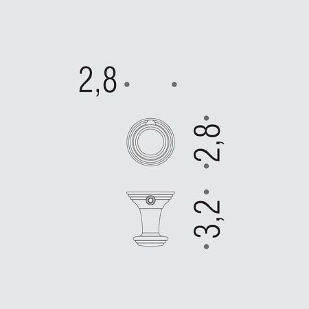 Colombo Hermitage Крючок, цвет: PVD нержавеющая сталь, артикул BLC77.HPS1