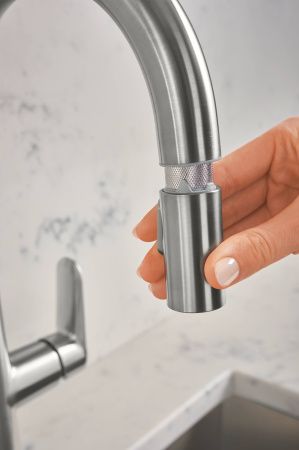 Смеситель для кухни GROHE Veletto с высоким выдвижным изливом, суперсталь (30419DC0) Смеситель для кухни GROHE Veletto с высоким выдвижным изливом, суперсталь (30419DC0)