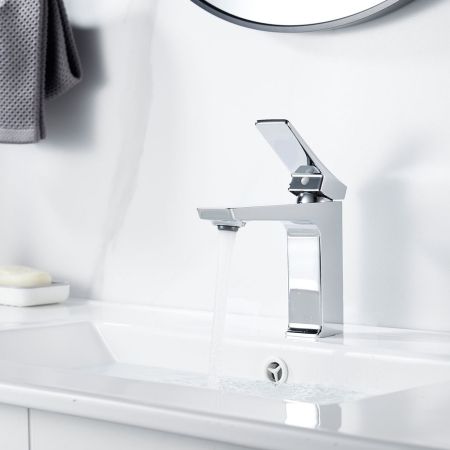 Смеситель для раковины Shevanik S4401, хром