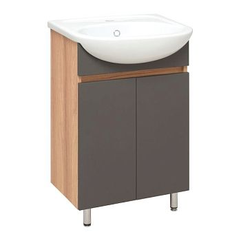 Тумба Runo Лада 50 графит под умывальник 00000000152 (Уют 50) (00-00001164)