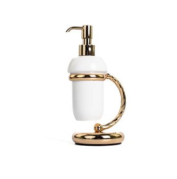 Stil Haus Giunone, настольный керамический дозатор, цвет золото