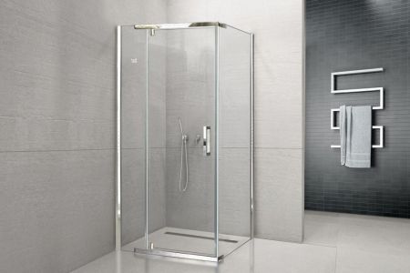 Душевой уголок Royal Bath  RB  HPVD-T-CH 110х100х200 (прозрачное), артикул RB1110HPVD-T-CH