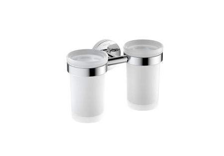 Стакан с держателем двойной AQUATEK AQ4117CR ЕВРОПА, артикул AQ4117CR