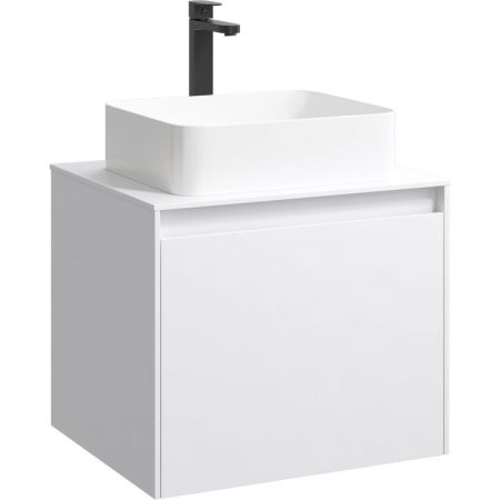 Mobi Корпус подвесной тумбы 60 см под умывальник , цвет белый глянец, артикул MOB0106W